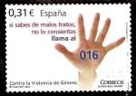 Sellos del Mundo : Europa : Espaa : Malos tratos, contra la violencia de género