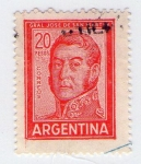 Stamps Argentina -  23  Gral. José de Sanmartín 