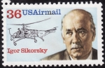 Stamps : America : United_States :  Igor Sikorsky