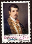Stamps Spain -  Autorretrato de Antonio Mª Esquivel
