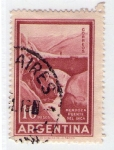 Stamps Argentina -  38  Mendoza. Puente del  Inca 