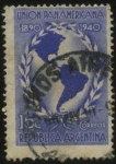 Sellos del Mundo : America : Argentina : 50 años de la Unión Panamericana. 