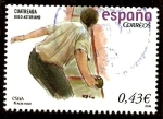 Stamps Spain -  Cuatreada, bolo asturiano