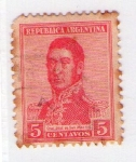 Stamps Argentina -  4  Gral. José de Sanmartín 