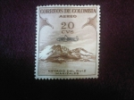 Stamps Colombia -  Nevado del Ruiz-Manizales (Dadificados)