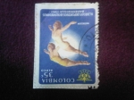 Stamps : America : Colombia :  Scott/Colombia:C414 - IV Juegos Deportivos Bolivarianos Barranquilla 1961