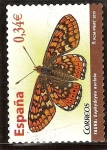 Stamps Spain -  Euphydryas aurinia