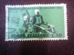 Sellos de Europa - Italia -  Campionati Mondiali Di Ciclismo 1962