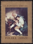 Stamps Poland -  J. BAPTISTE GREUZE