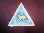 Stamps Costa Rica -  Jaguar-Felis onca centrales