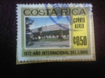 Stamps Costa Rica -  BIBLIOTECA NACIONAL(1972 Año Internacional del libro)