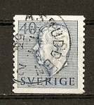 Stamps : Europe : Sweden :  Gustavo VI / Primera Serie.