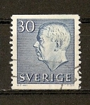Stamps Sweden -  Gustavo VI / Tercera Serie (con iniciales)