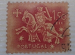 Sellos de Europa - Portugal -  CABALLERO MEDIEVAL