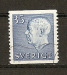 Sellos de Europa - Suecia -  Gustavo VI / Cuarta Serie (con iniciales)