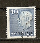 Stamps Sweden -  Gustavo VI / Cuarta Serie (con iniciales)