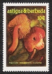 Stamps America - Antigua and Barbuda -  SETAS-HONGOS: 1.105.001,00-Hygrocybe occidentalis