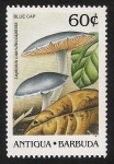 Stamps America - Antigua and Barbuda -  SETAS-HONGOS: 1.105.014,00-Leptonia caeruleocapitata
