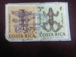 Sellos de America - Costa Rica -  Arquelogía Costarricense (Idolo Maya)