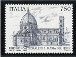 Sellos de Europa - Italia -  Centro histórico de Florencia (La Catedral)