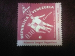 Stamps : America : Venezuela :  PRIMEROS JUEGOS DEPORTIVOS NACIONALES CARACAS (1961)