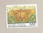 Stamps Togo -  Mariposa Arginnis paphia