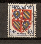Stamps France -  Escudos / Borgoña.