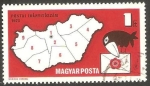 Sellos de Europa - Hungría -  introducción del código postal en Hungría