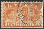Stamps Africa - Ethiopia -  Emperatriz Menen Waizero y el emperador Haile Selassie.