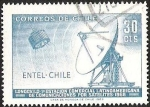 Stamps Chile -  LONGOVILO 1º ESTACION COMERCIAL LATINOAMERICANA DE COMUNICACION POR SATELITE