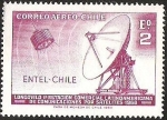 Stamps Chile -  LONGOVILO 1º ESTACION COMERCIAL LATINOAMERICANA DE COMUNICACION POR SATELITE