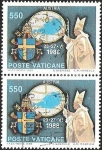 Sellos de Europa - Vaticano -  VISITA DEL PAPA J. PABLO II A AUSTRIA