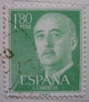 Stamps Spain -  general franco