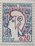 Stamps France -   Marianne de Cocteau 