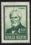 Stamps Argentina -  Almirante Guillermo Brown. 1777 – 1857. Primer almirante de la fuerza naval de la Argentina.