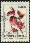 Stamps America - Argentina -  Flor de Ceibo. Erythrina crista - galli.