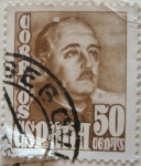 Stamps Spain -  general franco