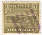 Sellos de America - Guatemala -  Edificio de Correos y Telegrafos