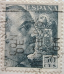 Stamps Spain -  general franco