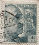 Stamps Spain -  general franco
