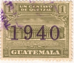 Stamps America - Guatemala -  Edificio de Correos y Telegrafos