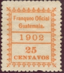 Sellos de America - Guatemala -  Franqueo Oficial