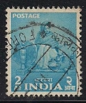 Stamps : Asia : India :  Charkha Operator