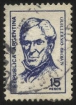 Stamps : America : Argentina :  Almirante Guillermo Brown. 1777 – 1857. Primer almirante de la fuerza naval de la Argentina.
