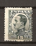 Stamps : Europe : Spain :  Tipo Vaquer de Perfil / Alfonso XIII.