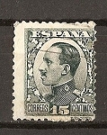 Sellos del Mundo : Europa : Espa�a : Tipo Vaquer de Perfil / Alfonso XIII.