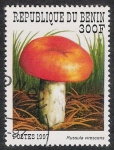 Stamps Benin -  SETAS-HONGOS: 1.114.025,01-Russula virescens -Sc.1033