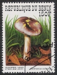 Stamps Benin -  SETAS-HONGOS: 1.114.022,02-Cortinarius collinitus -Sc.1030