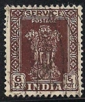 Stamps : Asia : India :  Los pilares de Ashoka.