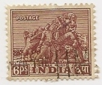 Sellos de Asia - India -  Caballo de trabajo